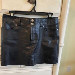 Express Faux Leather Mini Skirt